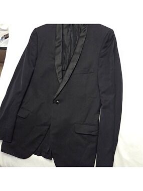 Macleod Bros Tuxedo Jacket Black Shawl Collar Wool Mens Medium 40R